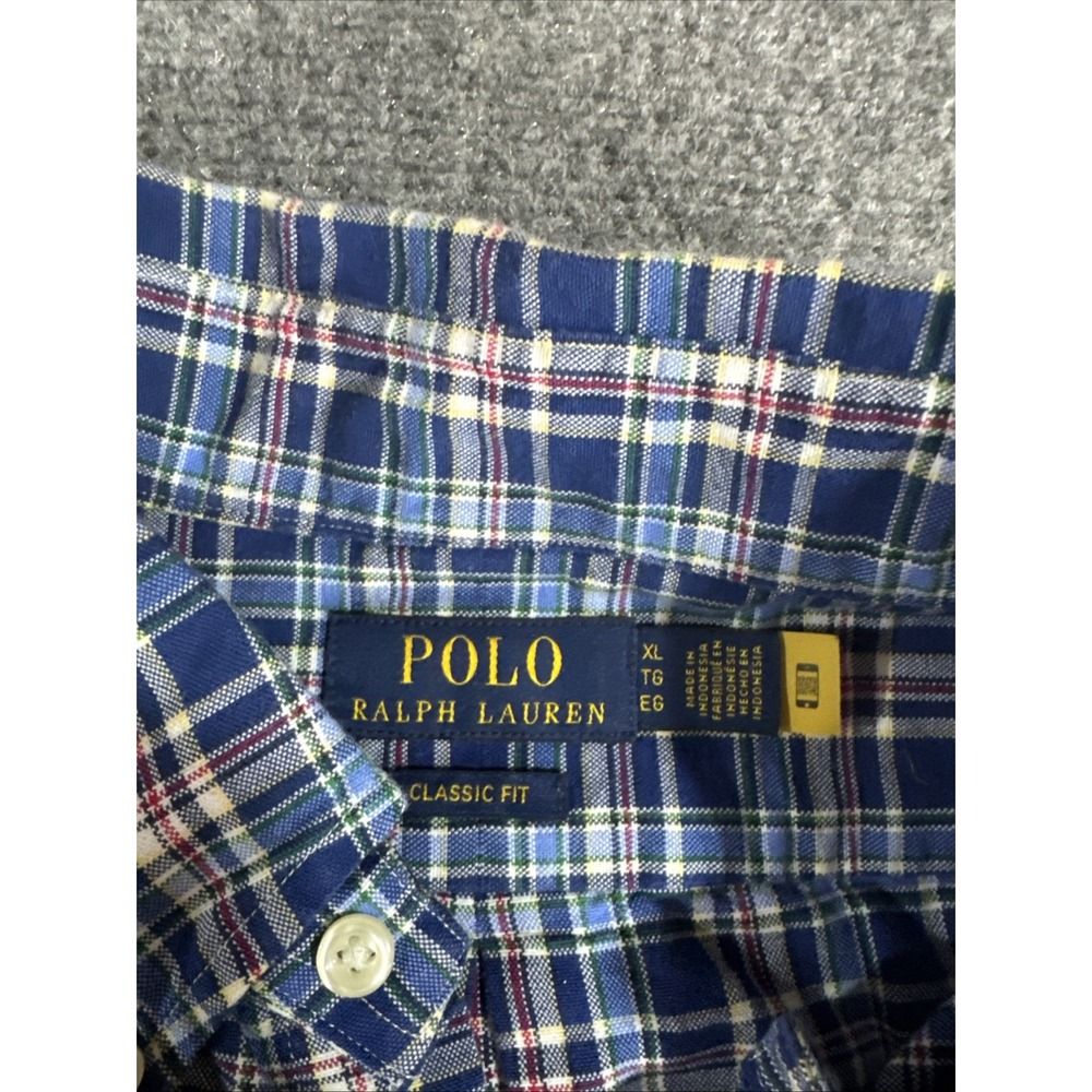 Polo Ralph Lauren Men's Classic Fit Plaid Button Down Shirt Long Sleeve XL - Picture 3 of 7